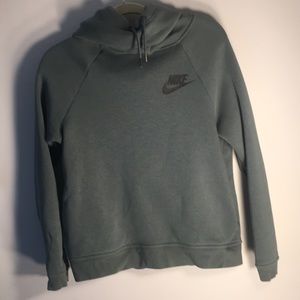 Olive Green Funnel neck Nike sweatshirt